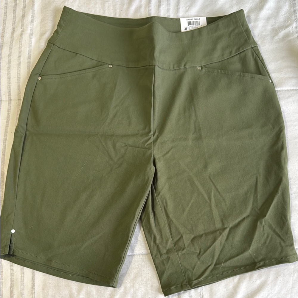 INC International Concepts Green Bermuda Shorts Lightweight
